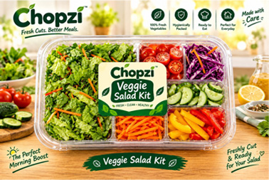 Chopzi Vegetable Kit Packaging