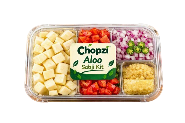 Fresh vegetables for Aloo Sabji Kit