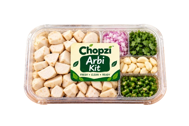 Fresh vegetables for Arbi Kit